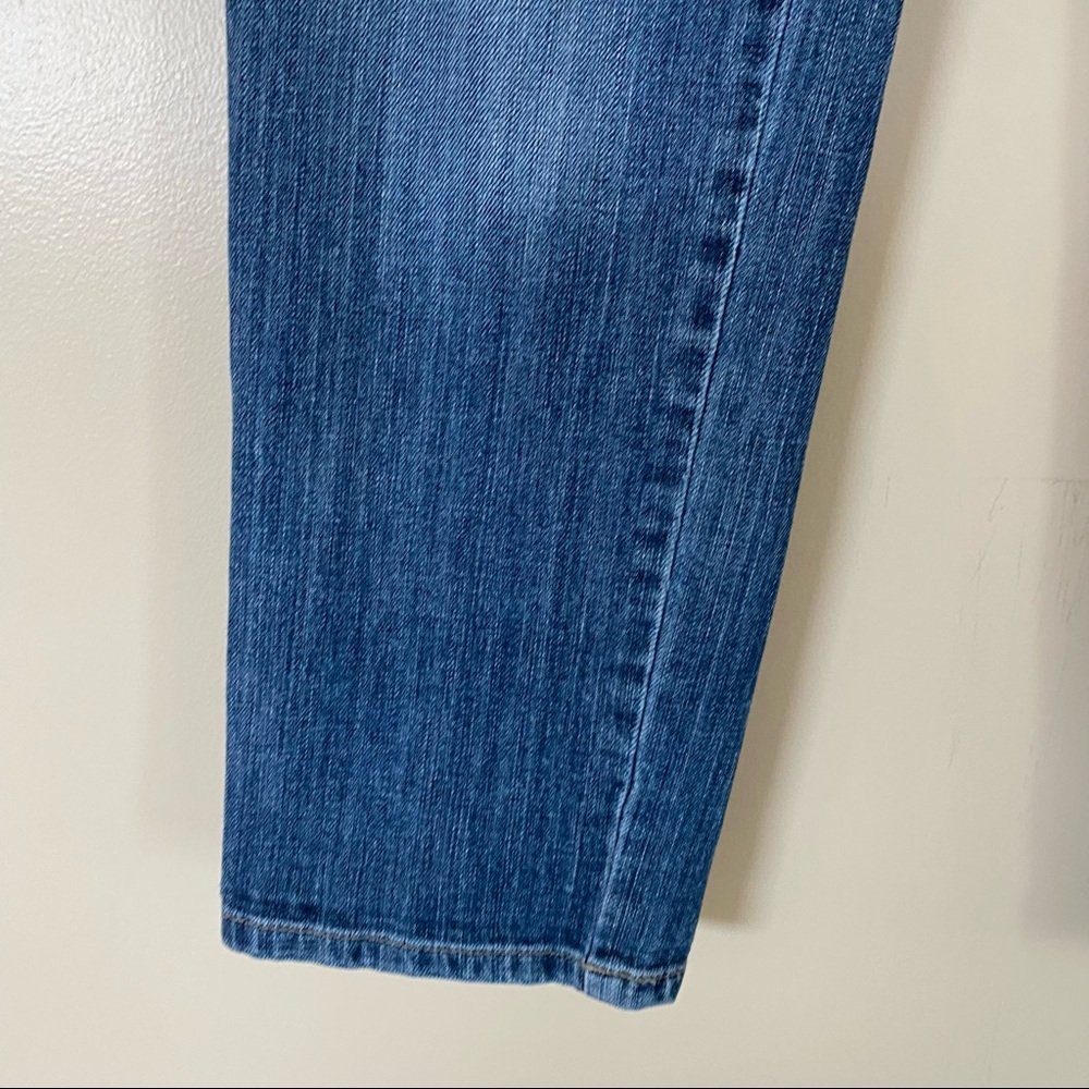 Elle Distressed Medium Wash Crop Jeans - Picture 7 of 16